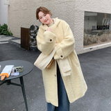 【大货】25冬装新款泰迪圈呢大衣2C055-5106-P275控398，女装皮草，2C055