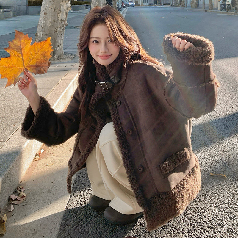 25新款皮毛一体外套2C055-5115-P210控318,女装棉衣/棉服,2C055