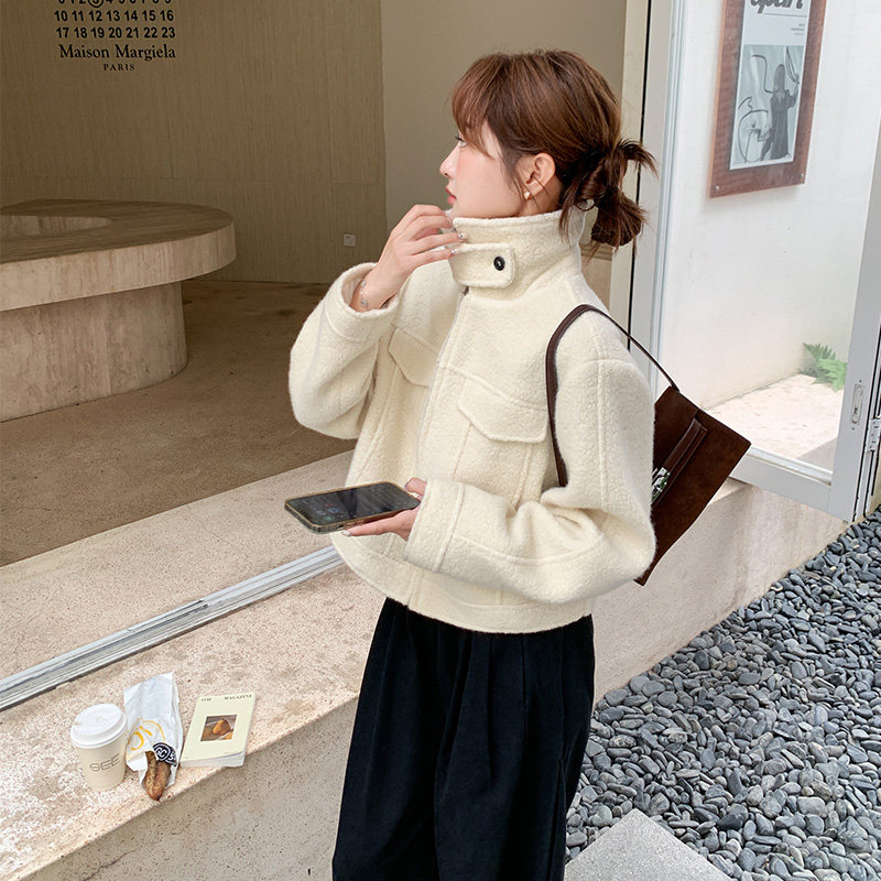 【大货】25冬装新款短款呢料外套2C055-5108-P195控288,女装短外套,2C055