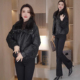 时尚 皮夹克潮 洋气加绒加厚减龄显瘦短款 毛领皮外套女2025冬季 新款