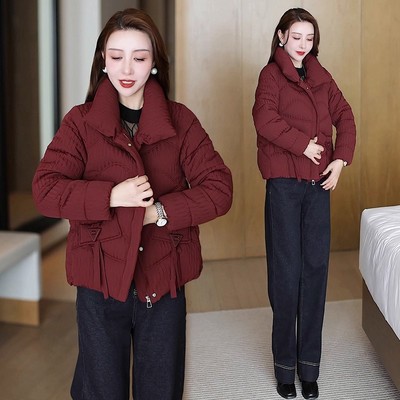 时尚短款羽绒棉服女2025冬季新款时髦洋气宽松显瘦减龄棉衣短外套