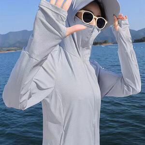 冰丝防晒衣女款防紫外线户外开车遮阳服夏季长袖薄外套新透气外穿