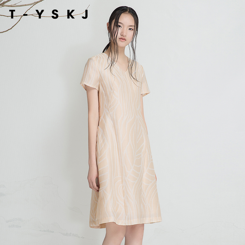̨ÐåTYSKJ 2018ÏÄװпî ʱÉÐÌỨÐÞÉíVÁì¸ßÑüÖг¤¿îÁ¬ÒÂȹF20265