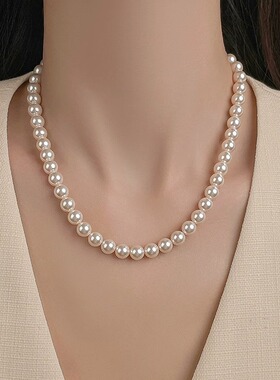 法国【设计师】Glam Dani 小众小米珠颈链长款磁吸锁骨链不掉色