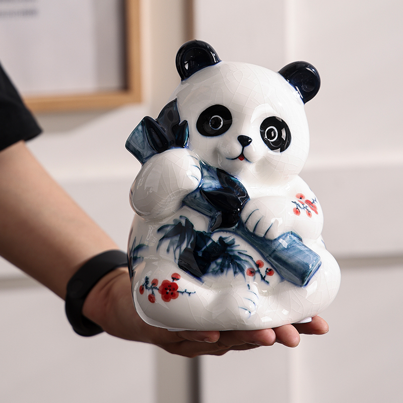 雨彤陶瓷摆件新中式电视机柜