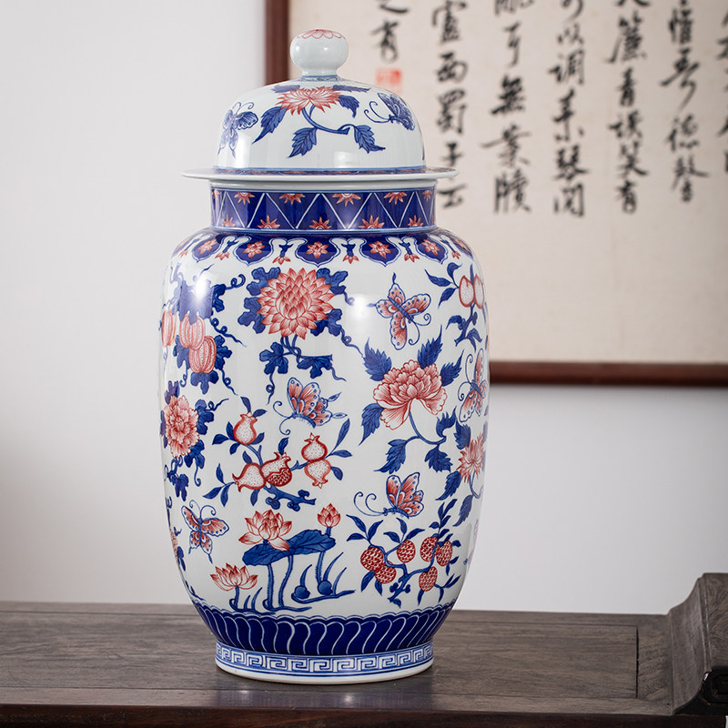 景德镇花瓶客厅插花摆件