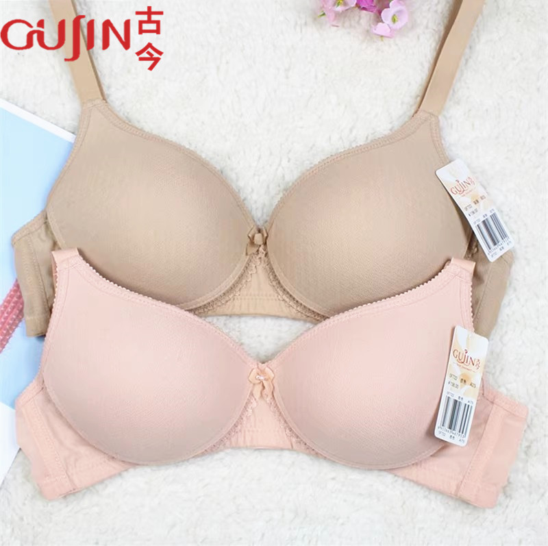 古今文胸无钢圈女无痕海绵光面