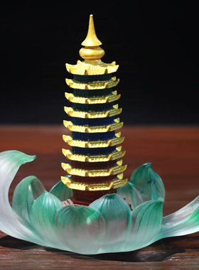 客厅琉璃文昌塔风水摆件礼品