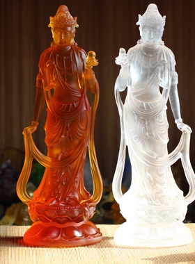 古法琉璃日月光菩萨药师二弟子