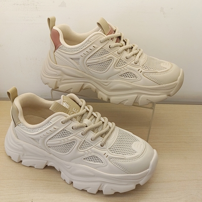 大东老爹鞋女鞋2025夏季新款时尚休闲简约平底系带女鞋X3615