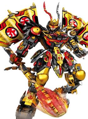 明迪黑悟空积木玩具齐天大圣孙悟空机甲益智模型男孩礼品K2134