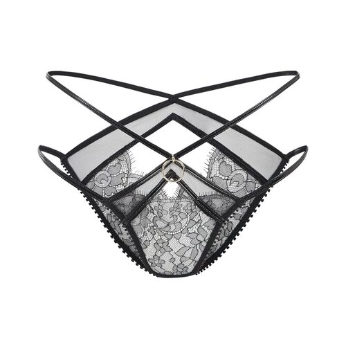 大内密探Agent Provocateur Foxie系列性感皮绑带丁字裤三角内裤