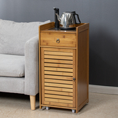 茶吧机小户型极简实木客厅做旧雕花中式 茶水架家用饮水机吧台几i.