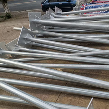 交通标志牌专用立杆镀锌钢管广角镜立柱镀锌管标志牌限速交通标志牌标志杆道路指示牌立柱立杆指路牌城市标识