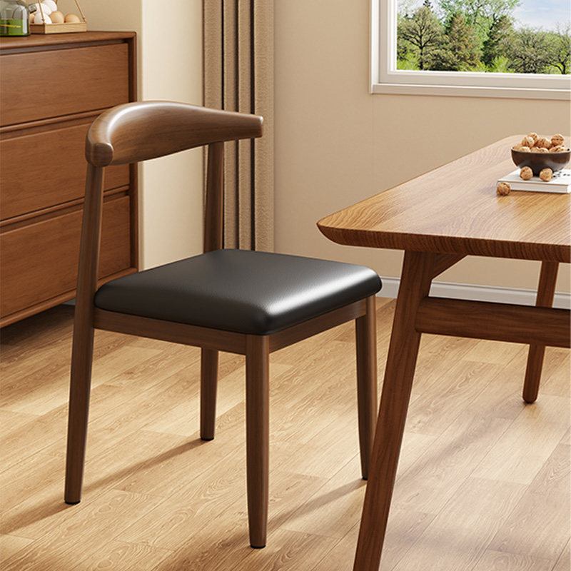 餐椅家用北欧饭桌凳子现代简约彷实木铁艺加厚餐桌牛角椅子靠背椅,住宅家具,餐椅,淘宝优惠券,粉丝福利购,淘宝优惠卷