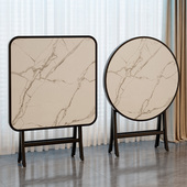 四方折叠桌餐桌家用小户型出租房用吃饭小桌子简易可携式 户外圆桌