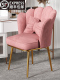 化妆椅子轻奢女生卧室简约现代梳妆台凳子靠背网红ins美甲花瓣椅