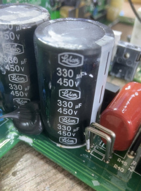 450V 330UF 直径25MMx高50mm 新能源充电机易损电容硬脚2脚