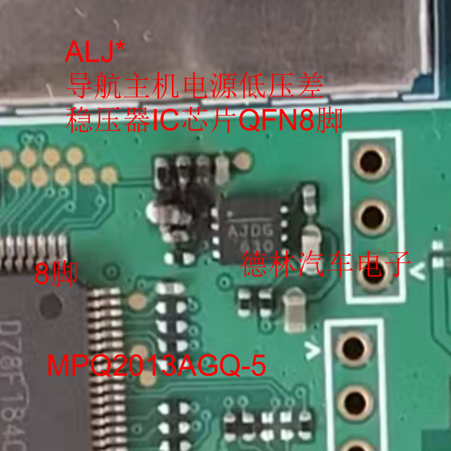 ALJ* AJDG 汽车导航电源低压差稳压器IC芯片QFN8脚MPQ2013AGQ