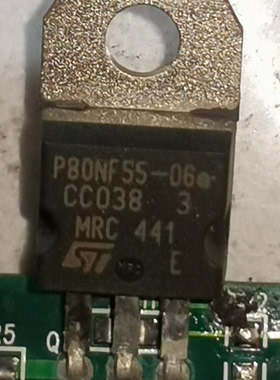 P80NF55-06   汽车电脑板插脚三极管 全新原装