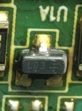 LD3 汽车电脑板贴片三极管  LBAT54SLT1G 全新进口 3脚