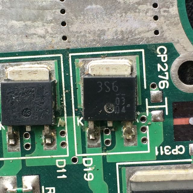 3S6 挖机电脑板常用易损三极管 DE3S6M TO252 全新进口