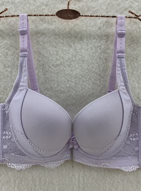 爱慕旗下心爱内衣性感调整型收副乳侧收蕾丝厚杯文胸SL11253