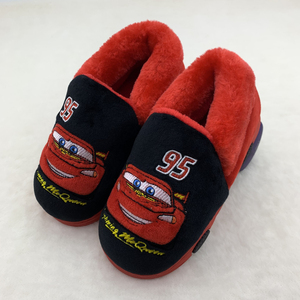 鞋柜迪士尼儿童包跟棉鞋冬季棉拖鞋包头汽车麦昆男童家居保暖防滑
