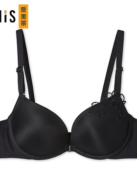 IMIS爱美丽内衣性感蕾丝3/4厚杯前开扣聚拢显大舒适文胸IM14ABP2