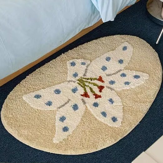 高级感植绒快乐星球 ins风黑白卧室地毯冬季小清新少女房间床边毯,居家布艺,地毯,淘宝优惠券,粉丝福利购,淘宝优惠卷