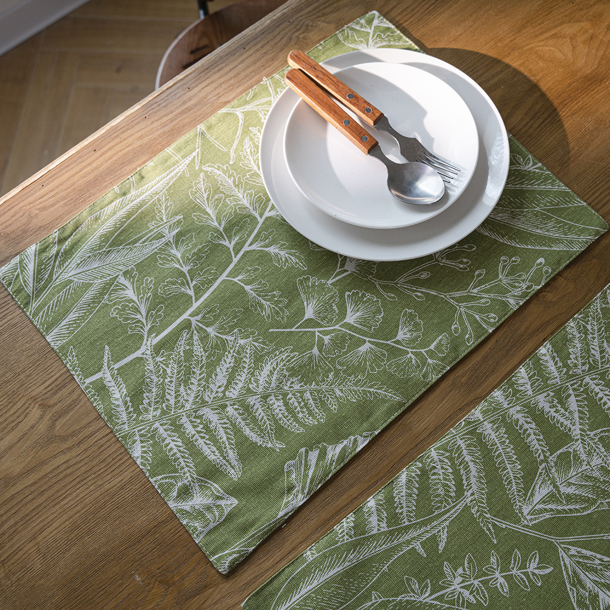 圣诞美式餐垫碗垫印花双层餐具垫隔热装饰