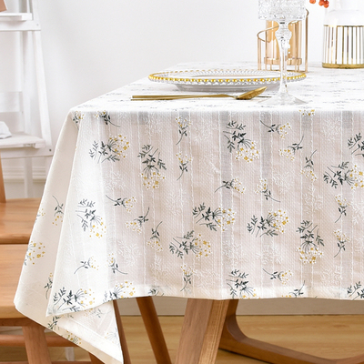 蕾丝茶几长方形美式风碎花桌布