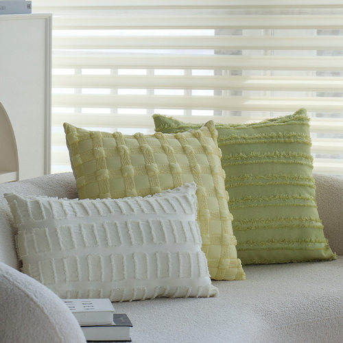 小清新北欧抱枕绿色系新中式客厅软装沙发靠垫样板间靠垫枕套含芯