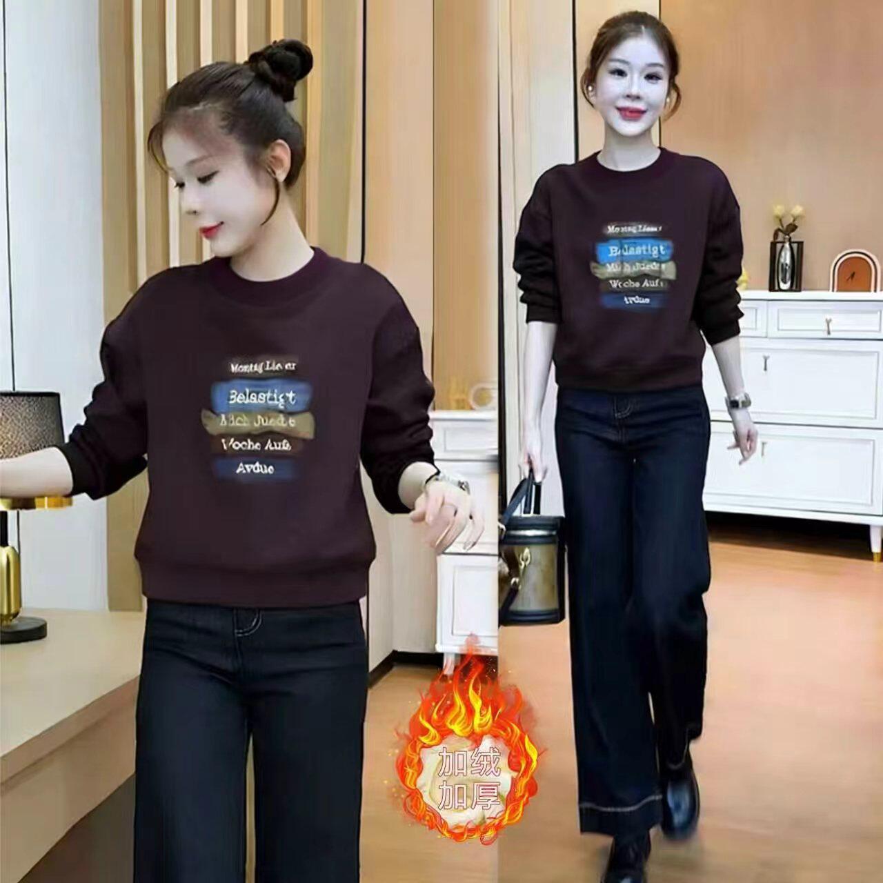 ins刺绣松弛感卫衣女2026春秋新