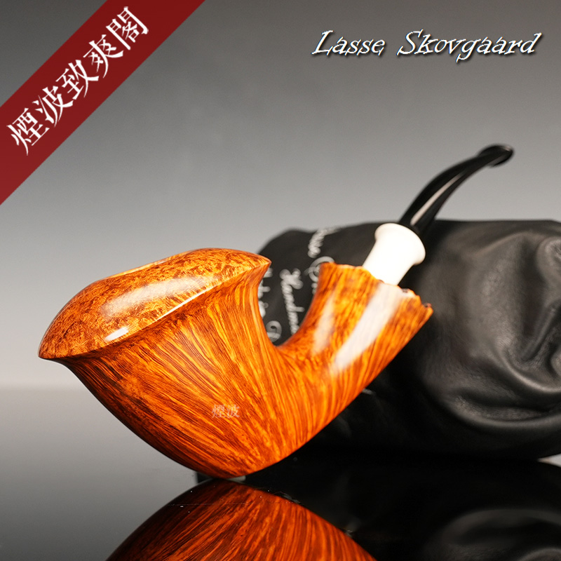 单狮都柏林型白色饰圈烟斗