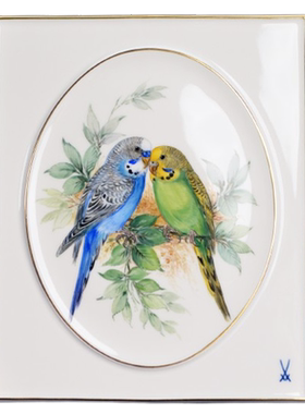 自然主义花鸟果实双鸟瓷板画挂画