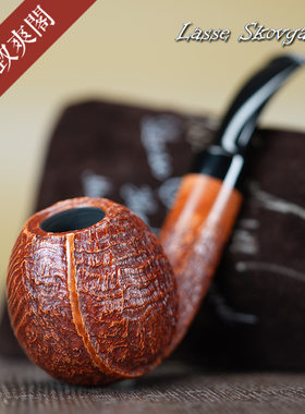 切线河豚型手工制石楠木烟斗
