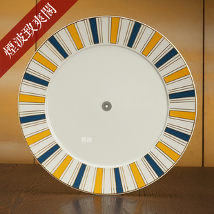 Stripes No41系列 条纹 欧式 浅盘33cm 德国MEISSEN 餐盘 梅森瓷器