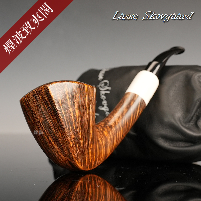 切线都柏林型白色饰圈烟斗