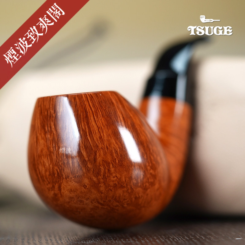 日本 TSUGE 柘植 IKEBANA 花道 菊池朝美 丹麦蛋型  烟斗 054