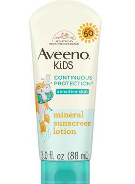 Aveeno kids艾维诺儿童燕麦防水防晒霜物理长效保护防晒乳SPF50