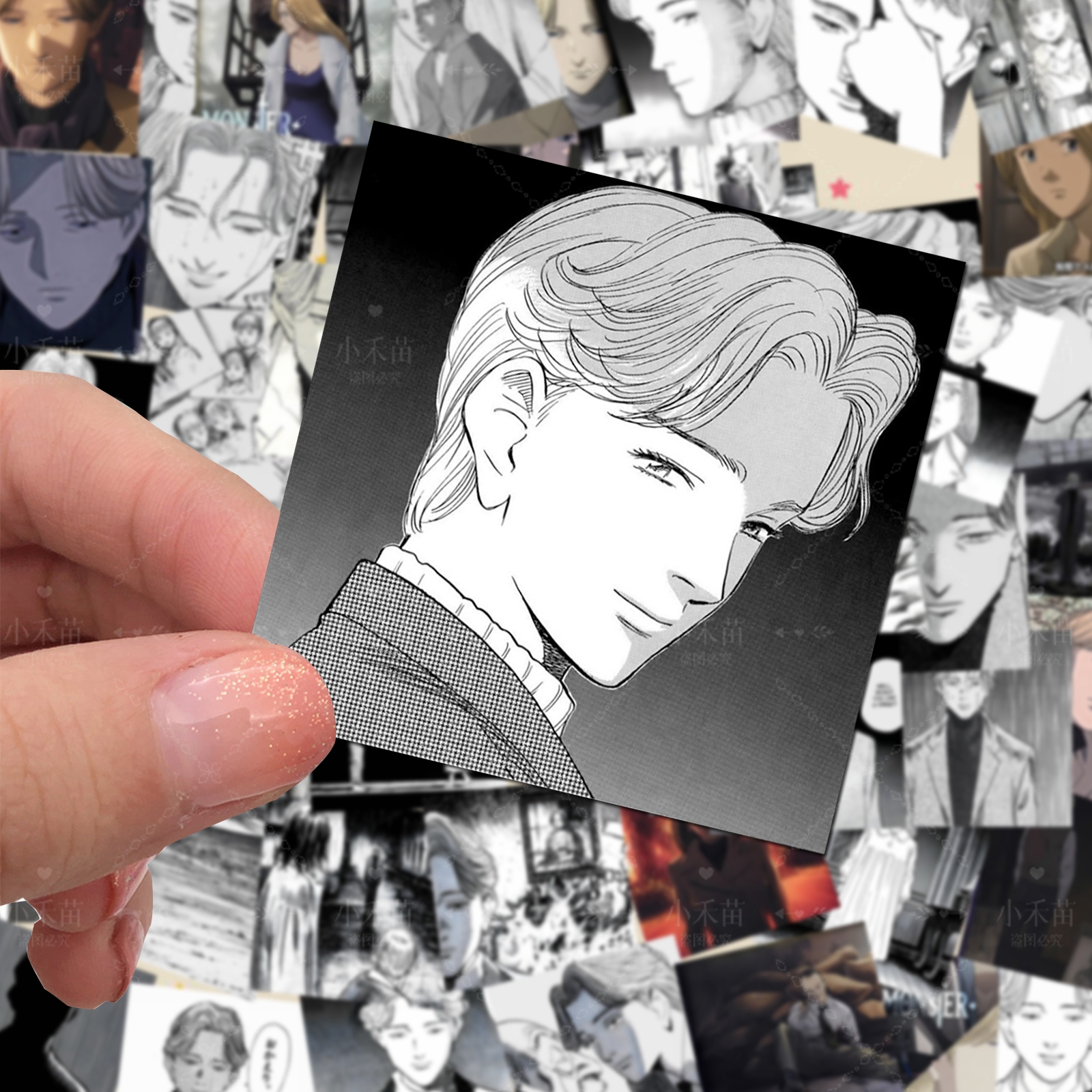 怪物monster贴纸贴画防水贴手机壳手账贴周边贴diy漫画黑白动漫贴