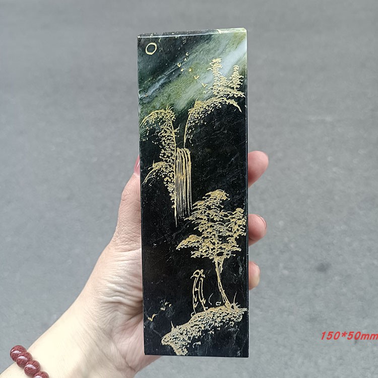 实物拍自产自销南阳独玉独山玉玉章玉石方章天然独玉奇石赏玩石章