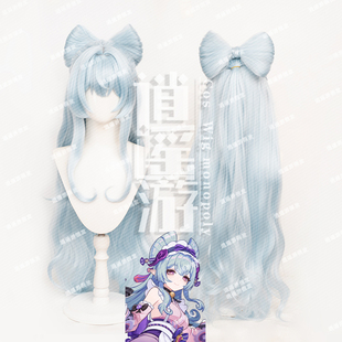 逍遥游梦见月瑞希cos假发原神稻妻仿真人头皮顶夹子蝴蝶结cosplay