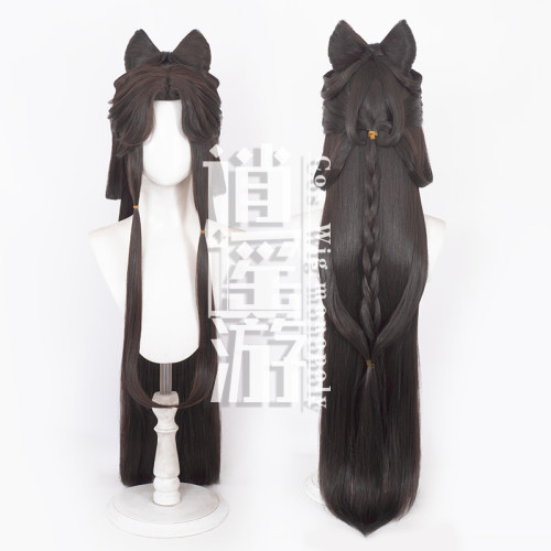 逍遥游 广陵王随候明月cos假发代号鸢分体蝴蝶结发包cosplay假发