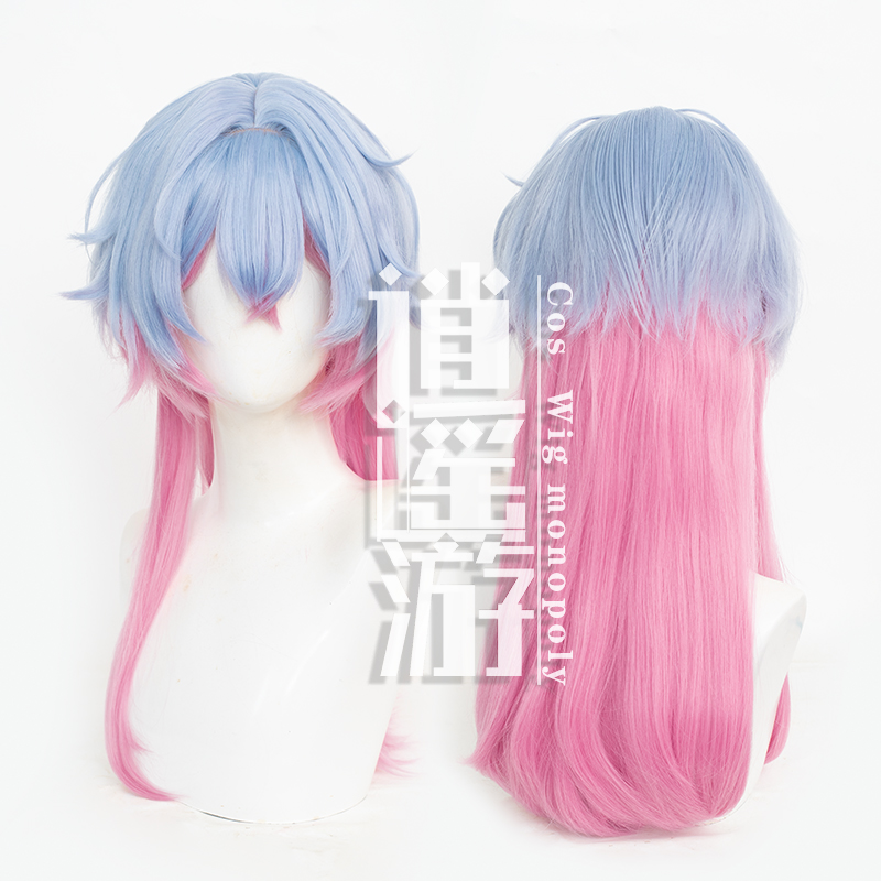 逍遥游 性转兔子洞cos假发仿真人头皮顶cosplay狼尾假发