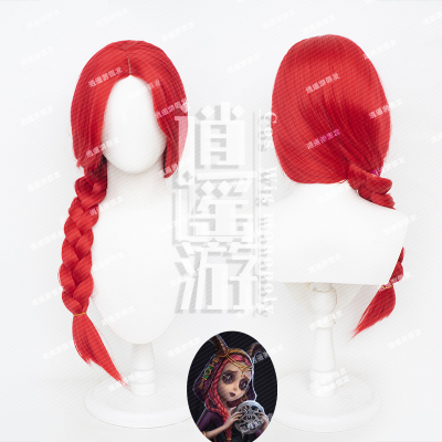 逍遥游 第五人格祭司原皮cos假发仿真头皮顶单侧麻花辫cosplay