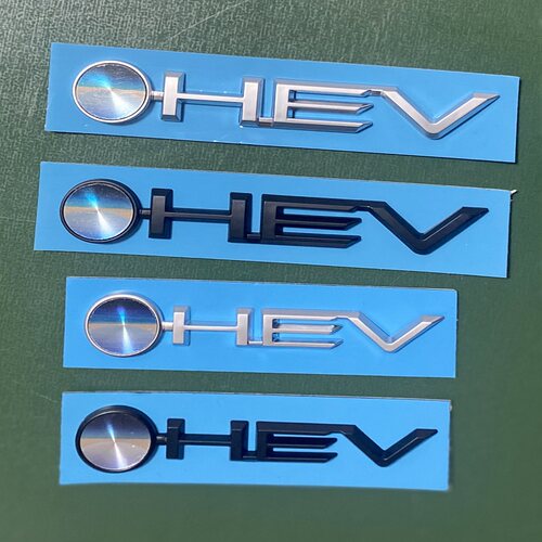埃尔法混动HEV车门侧贴尾门车标