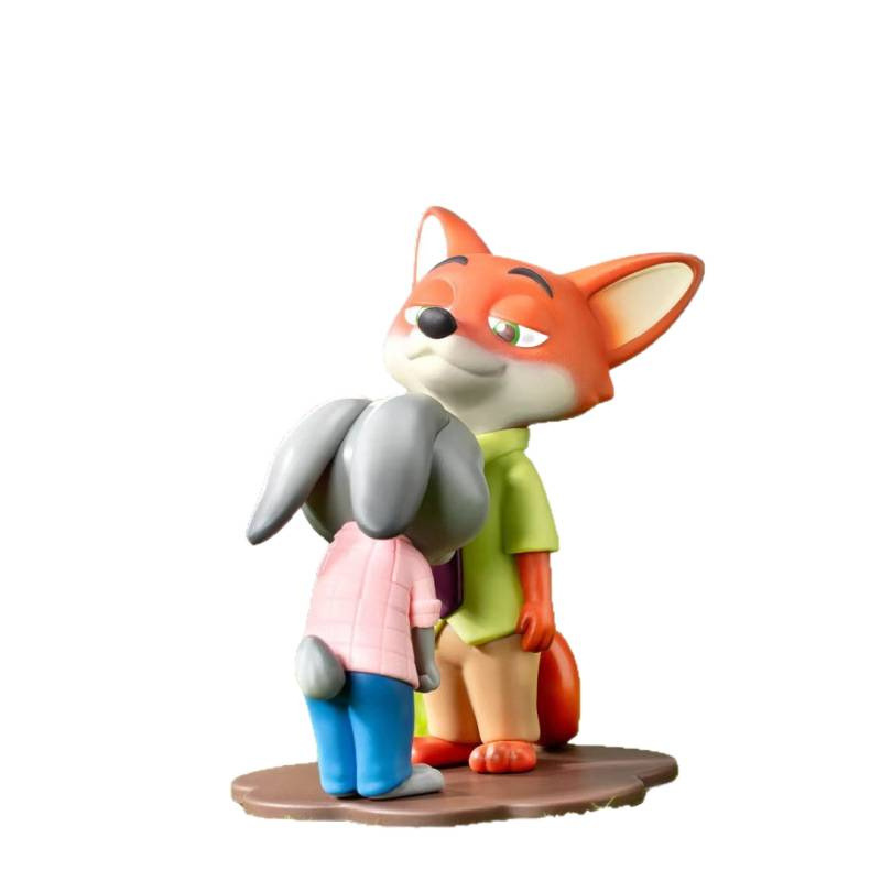 卡通玩具疯狂动物城拍档盲盒尼克朱迪过来抱抱网红公仔手办