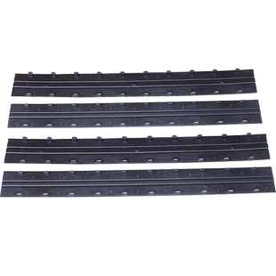 道顿 梳式胶圈夹条 文件 标书 合同 论文凭证档案打孔装订机 黑色白色蓝色塑料 10孔装订夹条